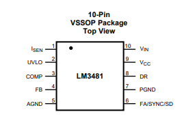 LM3481QMM引脚图