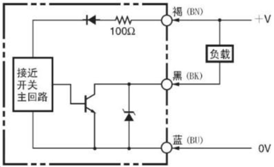 NPN型传感器原理图