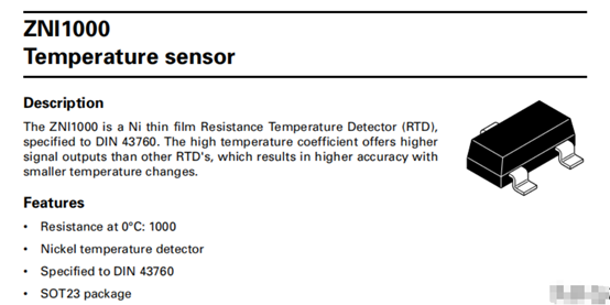 ZNI1000芯片：测量温度的电路方案