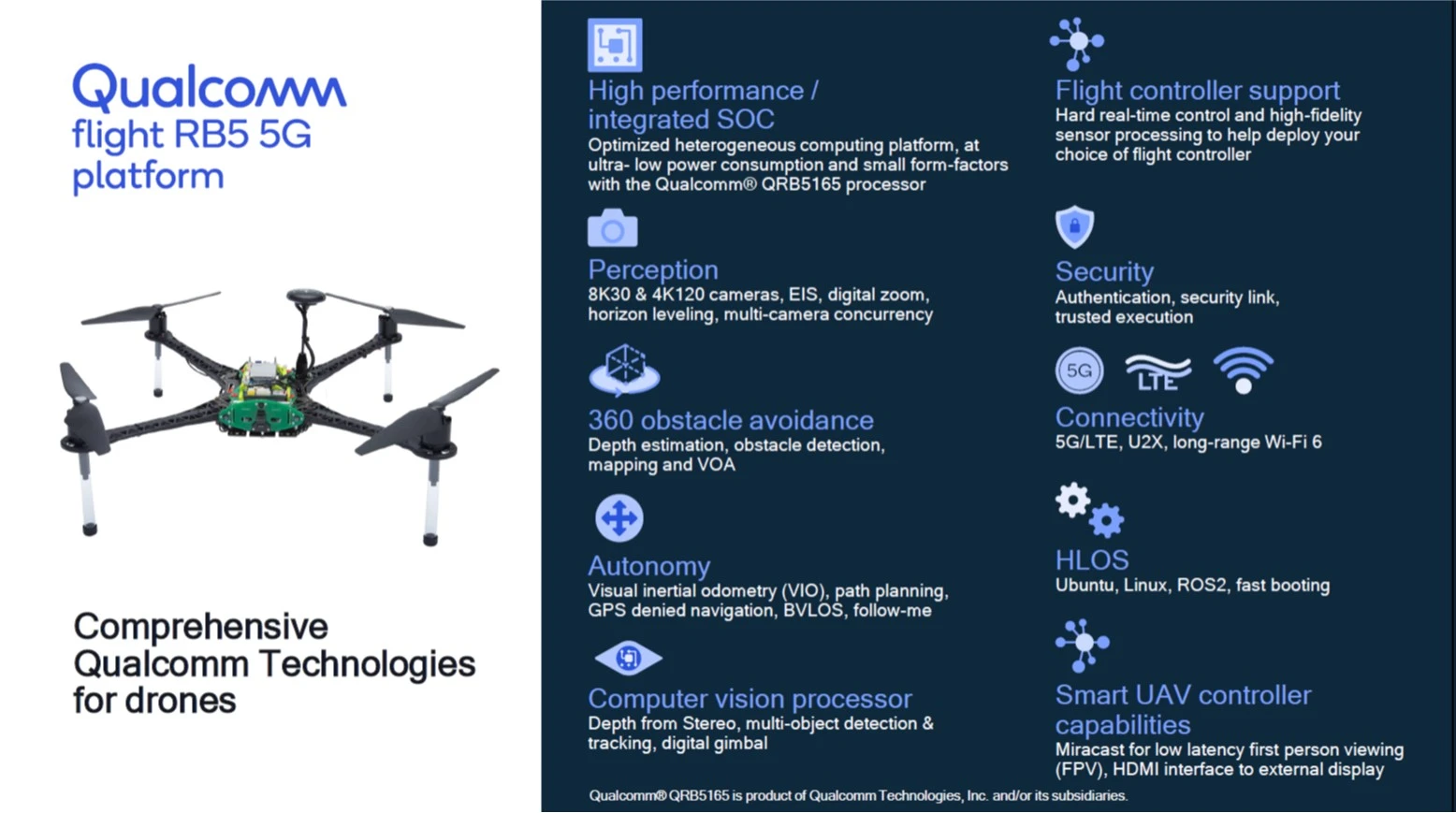 Qualcomm flight RB5 5G platform