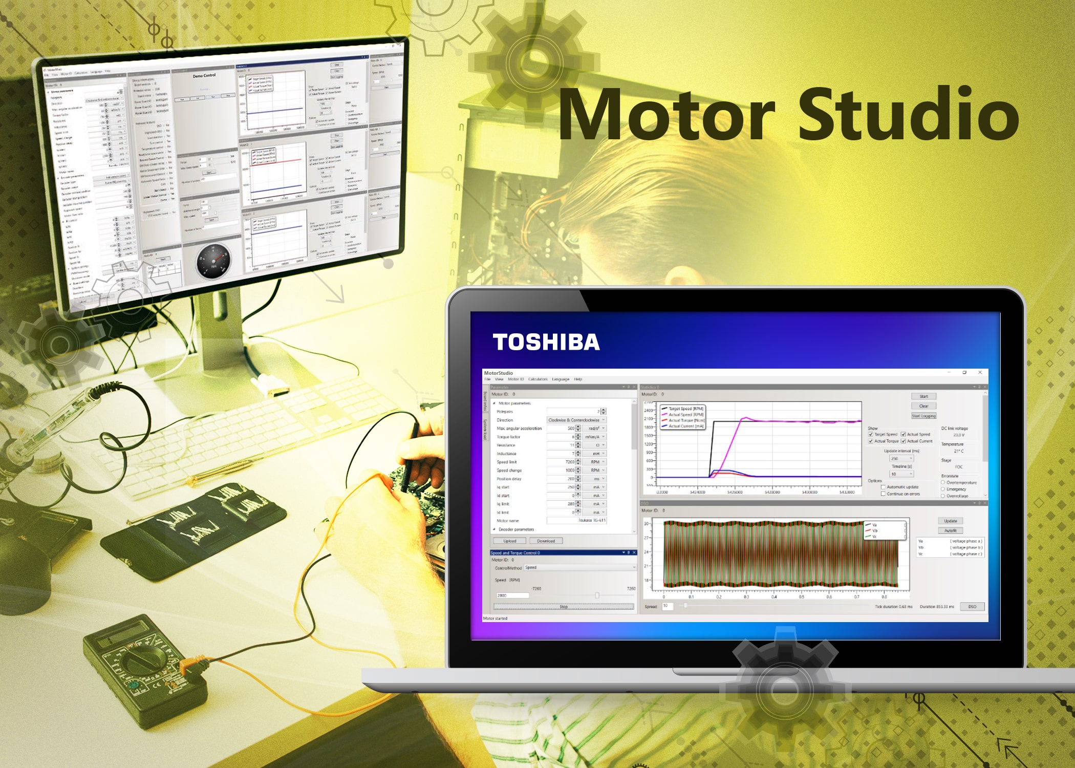 Toshiba Electronics MCU motor studio