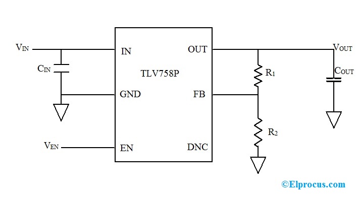 Circuit Diagram of TLV758P