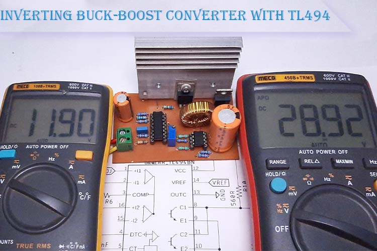 用TL494集成电路设计大功率逆变Buck-Boost变换器电路