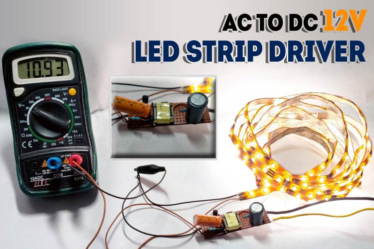 交流至直流12V LED灯带驱动电路