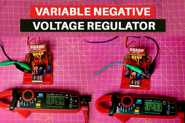 简单可变电压双电源电路（-14V至14V）
