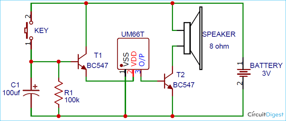 Musical Doorbell Circuit Diagram Musical Doorbell Circuit Diagram