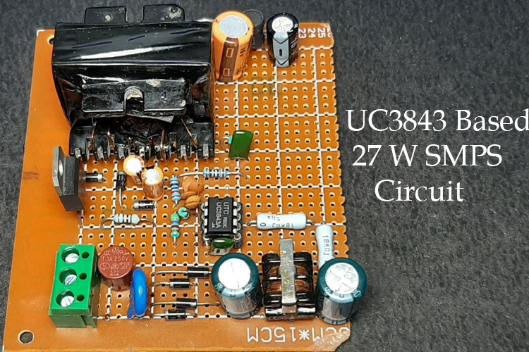 用UC3843开关电源控制器IC设计12V/27W开关电源电路
