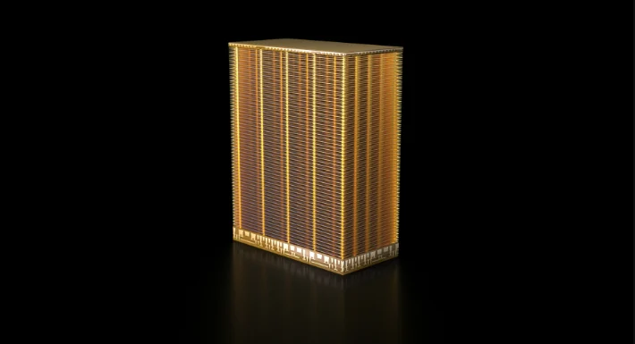 A rendering of Micron's latest 3D NAND with 232 layers.