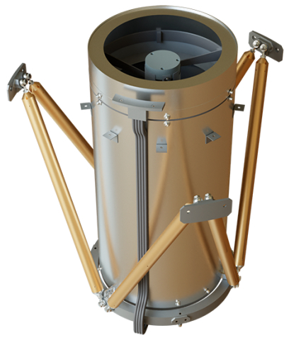 A 3D rendering of the DRACO instrument