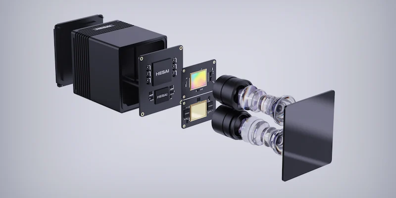 Close-up view of FT120 LiDAR solution