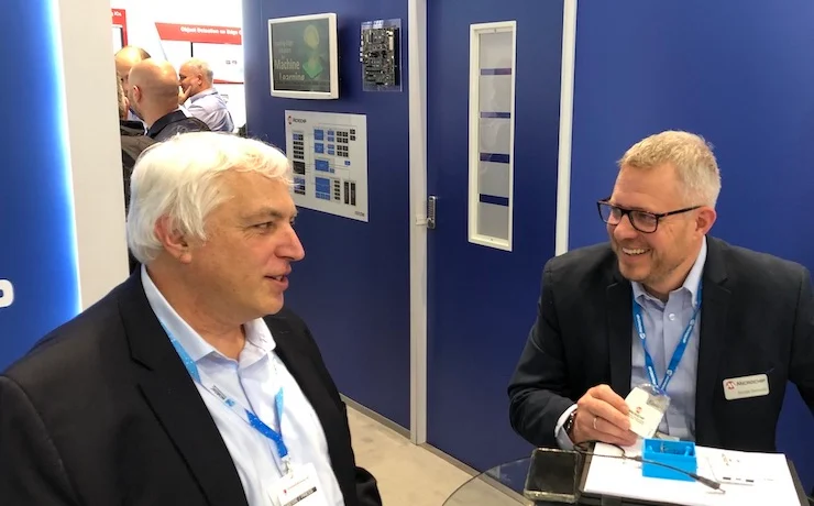 At Microchip’s Embedded World booth last week, All About Circuits Editor-in-Chief Jeff Child was briefed by Nicolas Demoulin, EMEA Marketing Manager, Secure Products Group at Microchip. Demoulin demonstrates the new ECC204, a device targeted for disposable and ecosystem control applications.