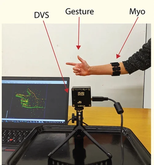 Depiction of a gesture recognition system