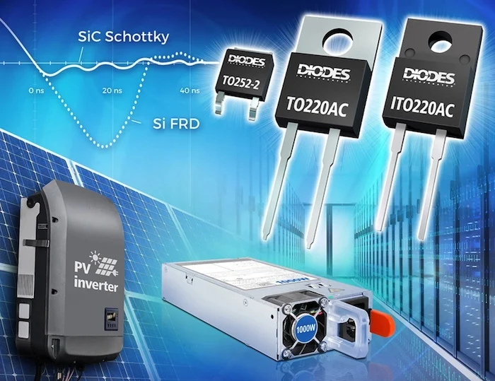 Diodes' SiC Schottky barrier diodes