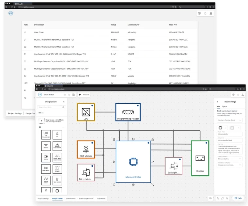 Example of an automated engineering platform