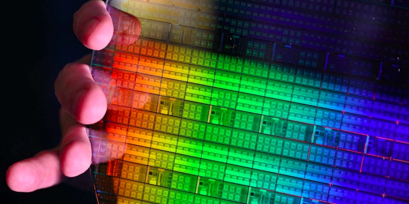 Intel’s fully processed 300mm wafer