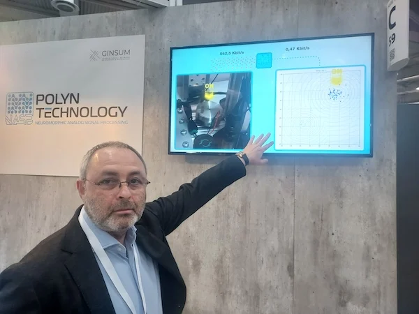 At Polyn’s booth at Hannover Messe 2023, Eugene Zetserov explains the VibroSense output data map.