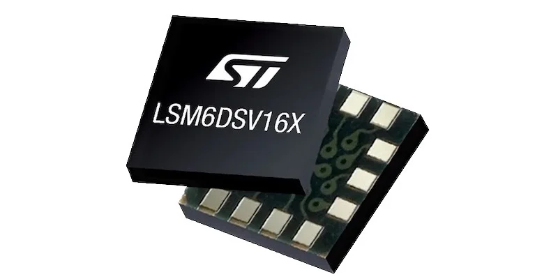 The LSM6DSV16X is a 6-axis IMU that embeds sensor fusion capabilities.