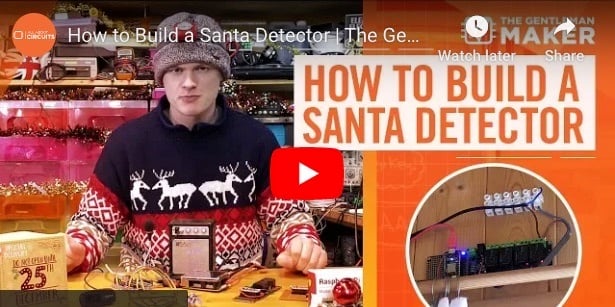 This project shows you how to build your own Santa Detector using Raspberry Pi.