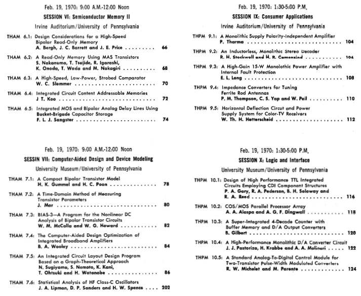 International Solid-State Circuits Conference