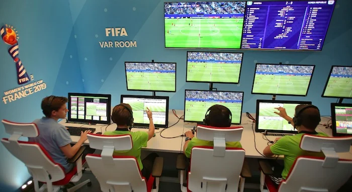 A look at the VAR room in the 2019 Women’s World Cup.