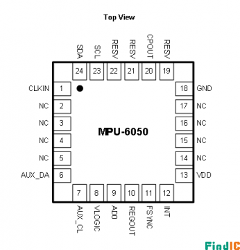 mpu6050引脚图