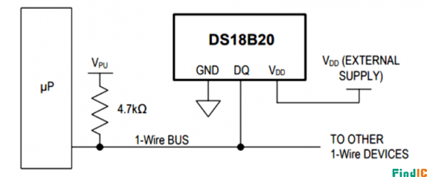 DS18B20典型应用图