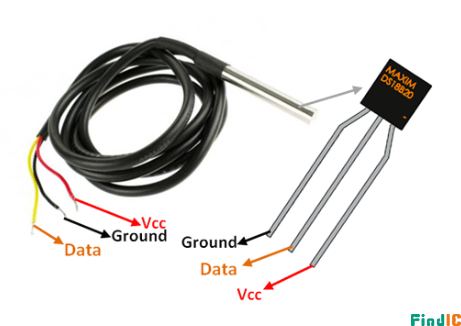 DS18B20接线图