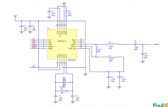 NRF24L01典型应用图