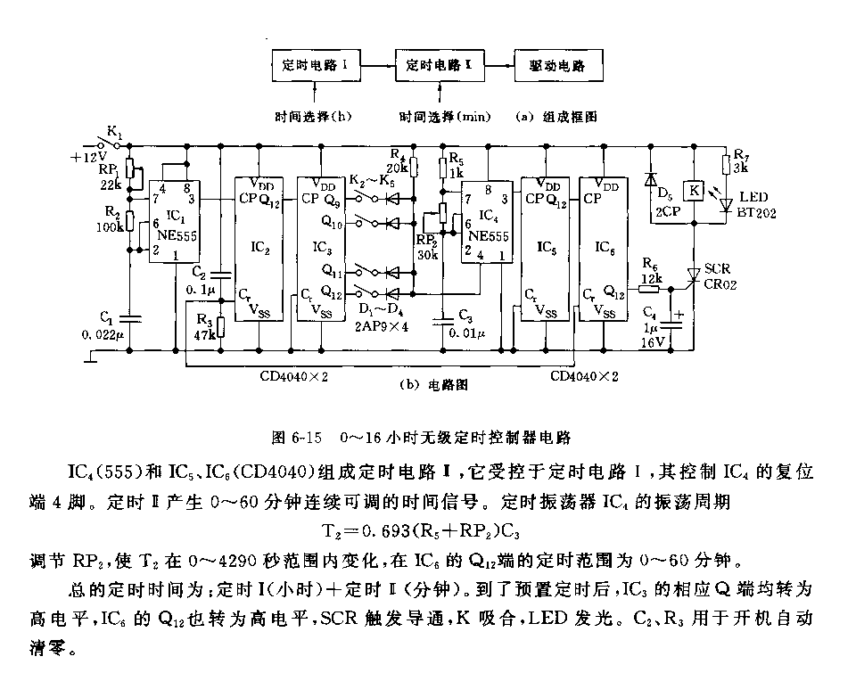 0~16小时无级定时控制器电路_久芯网