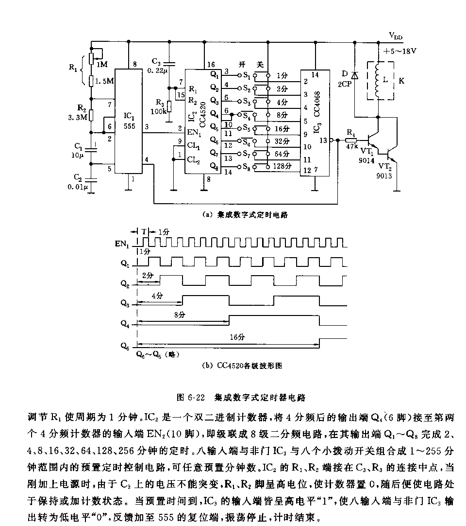 555集成数字式定时器电路_久芯网