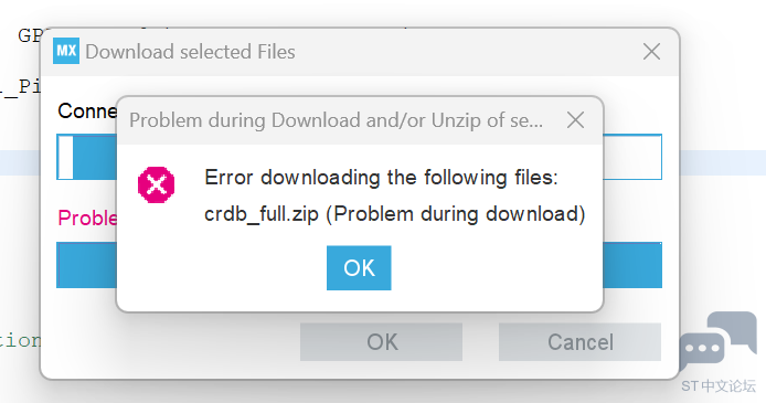STM32出现error downloading following files [相关图片]