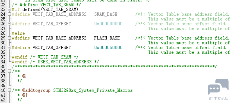 STM32G070 IAP 烧录功能正常，但是一进入app就跑飞。 [相关图片]