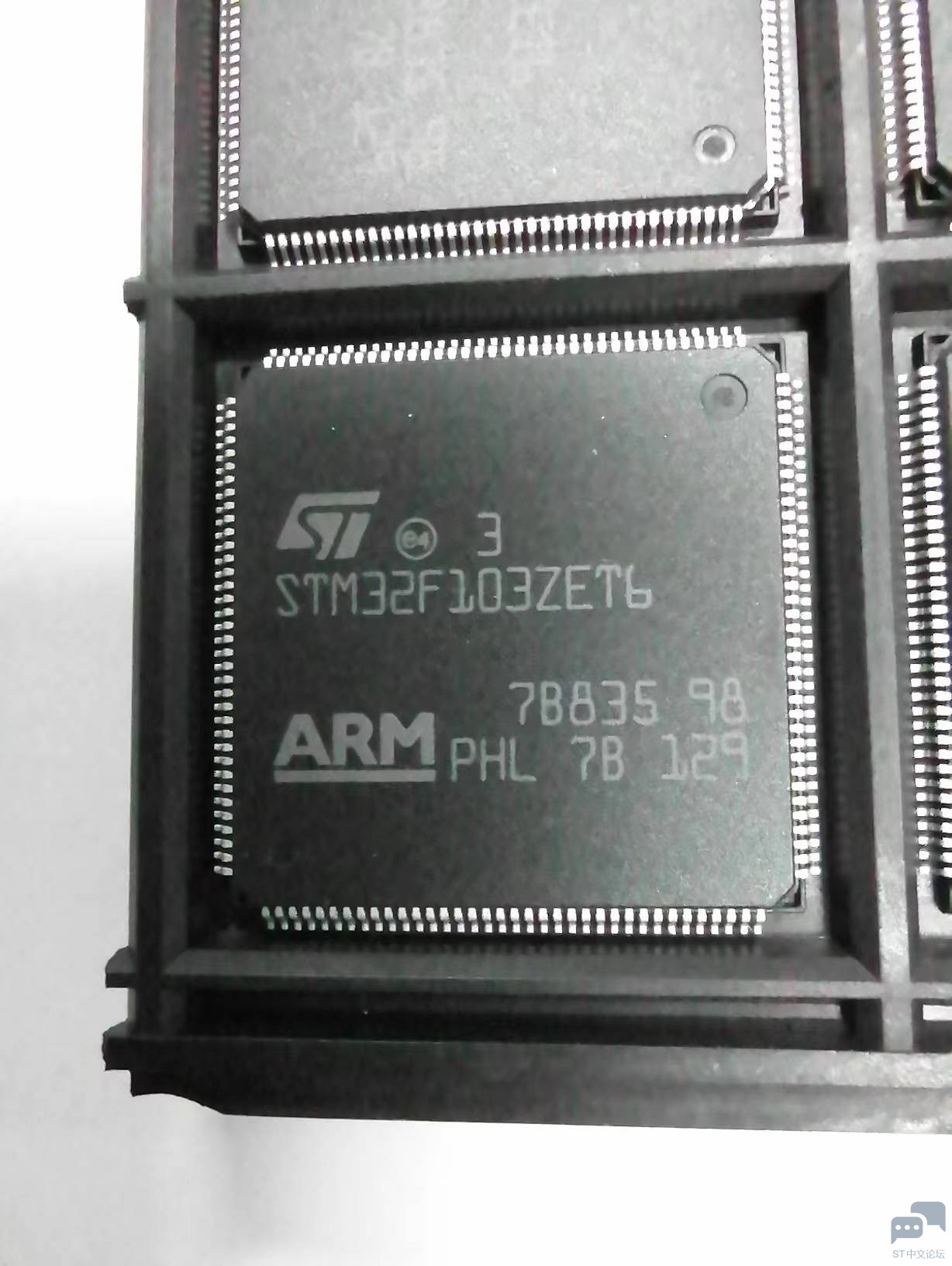 STM32F103ZET6丝印 ST后面的e3或e4表示什么意思？ [相关图片]
