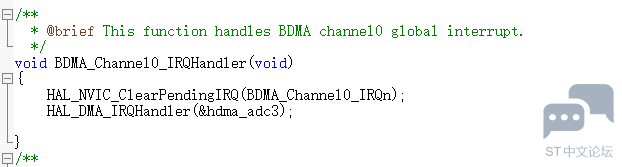 STM32H750VBT6 ADC1,ADC2,ADC3，加DMA为什么ADC3回调函数不能正常工作 ADC1,ADC2 回调函数能正常工作 [相关图片]