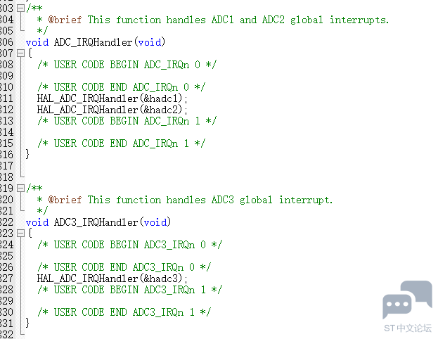 STM32H750VBT6 ADC1,ADC2,ADC3，加DMA为什么ADC3回调函数不能正常工作 ADC1,ADC2 回调函数能正常工作 [相关图片]