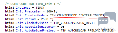 STM32H723ZG TIM23 PWM不能中心对齐和down模式 [相关图片]