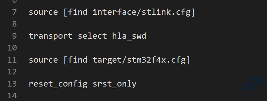 使用openOCD烧入nucleo F411 报错 [相关图片]