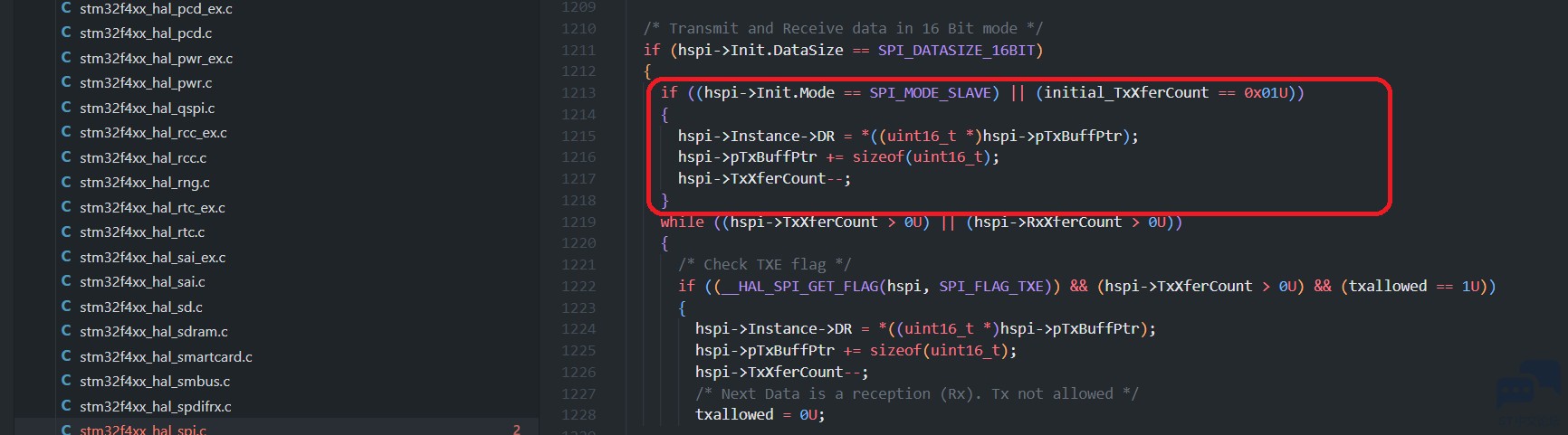 stm32 HAL库SPI驱动中为什么从机要先发一次数据? [相关图片]