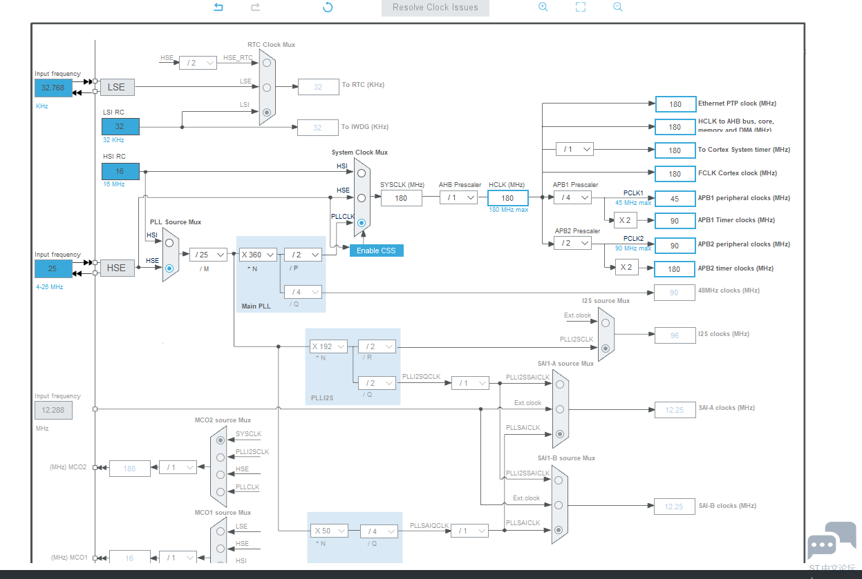 stm32cubeIDE时钟配置 [相关图片]