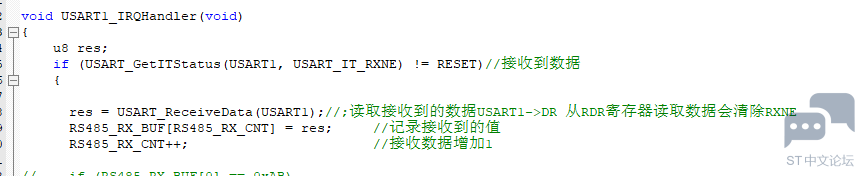 STM32F3串口通过RS485读编码器的数据 [相关图片]