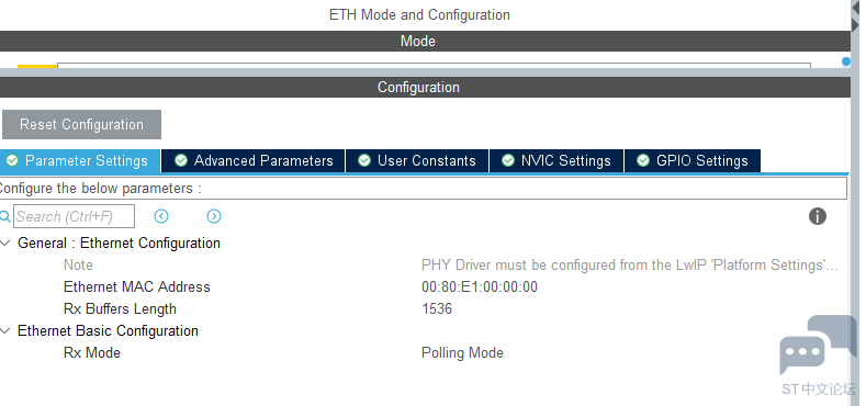 CUBEME升级后导出的的程序LWIP运行时，居然ping不通了 [相关图片]