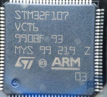 关于STM32F107VCT6 丝印与datasheet不一致 [相关图片]