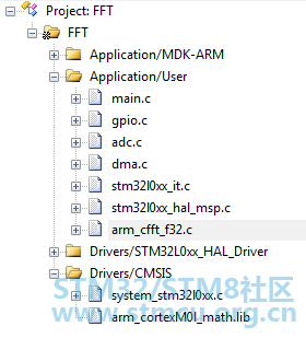 STM32L011F4U在keil5中加入dsp库后30个错误 [相关图片]