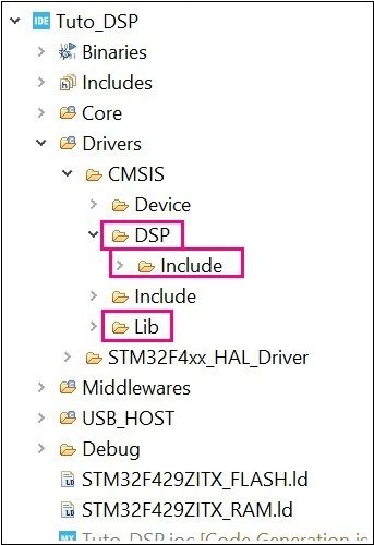 在STM32CubeIDE上配置DSP库