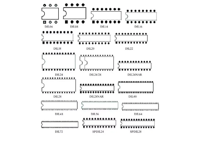 元器件PCB封装_集成电路