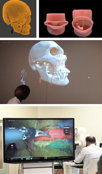 图2 : 验证实验中使用的3D影像和3D列印模型与现场（source：神户市政府）